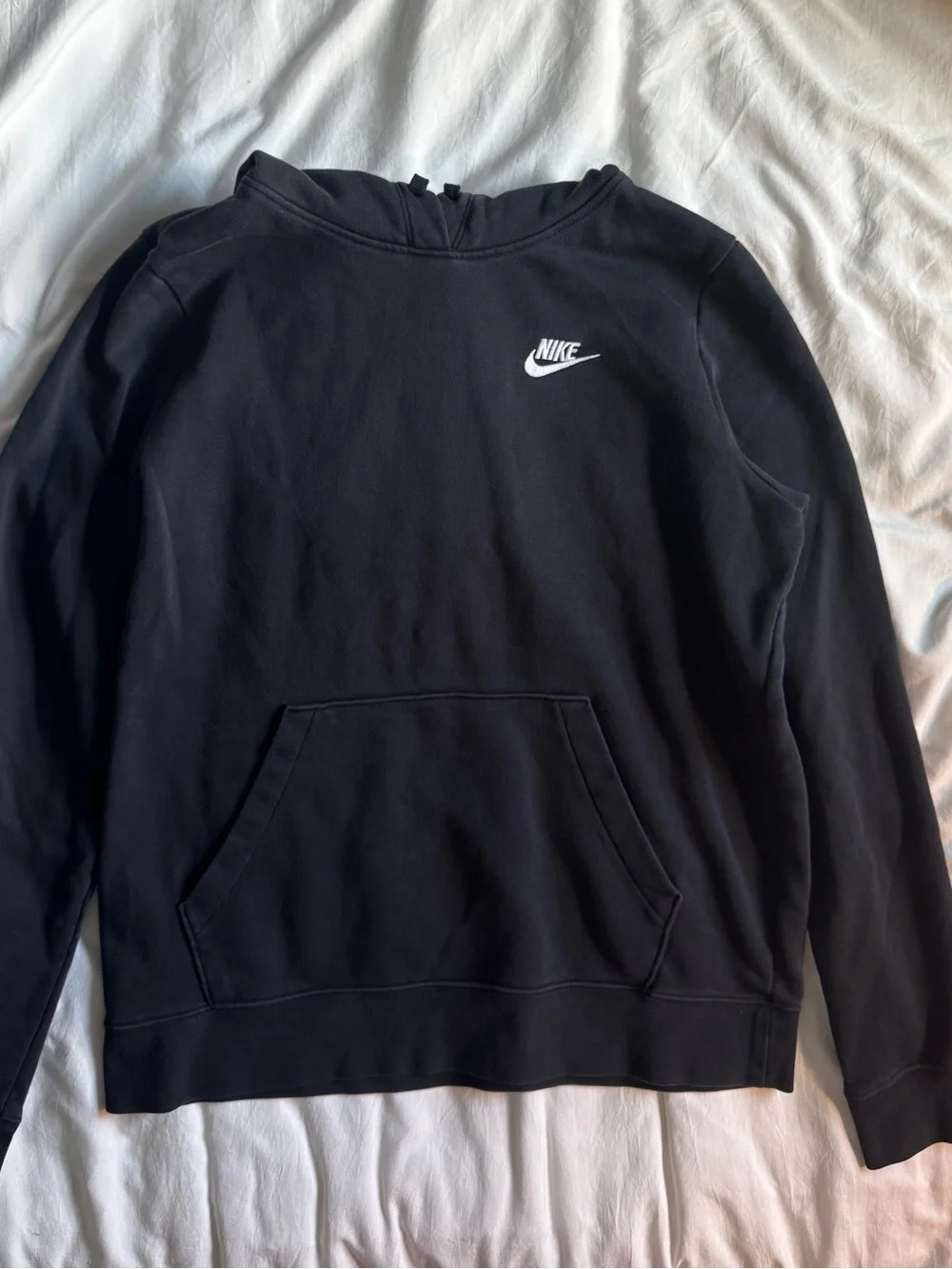 Nike Black Crewneck Sweatshirt with White Swoosh